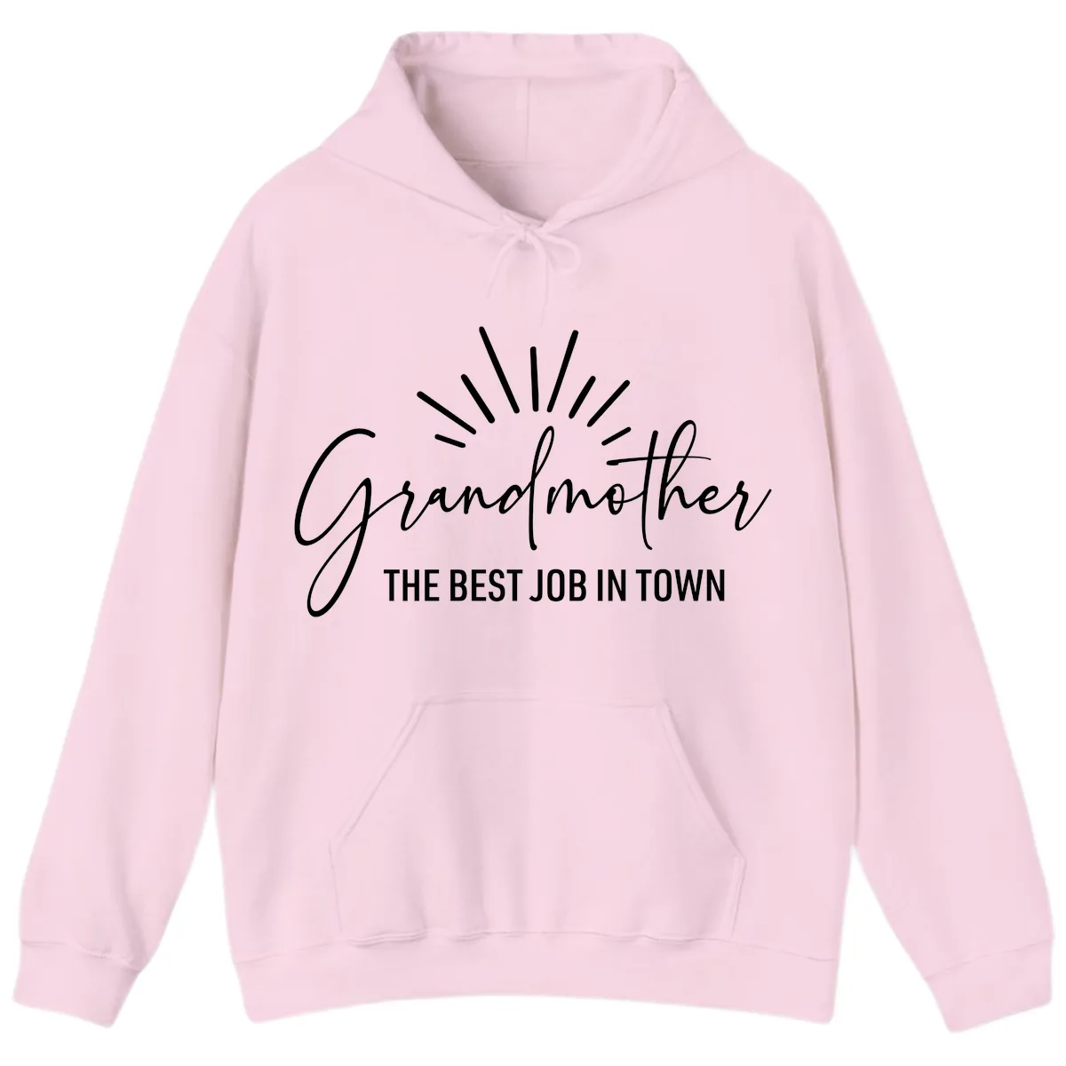 Grandmother The Best Job In Town Hoodie in Light Pink
