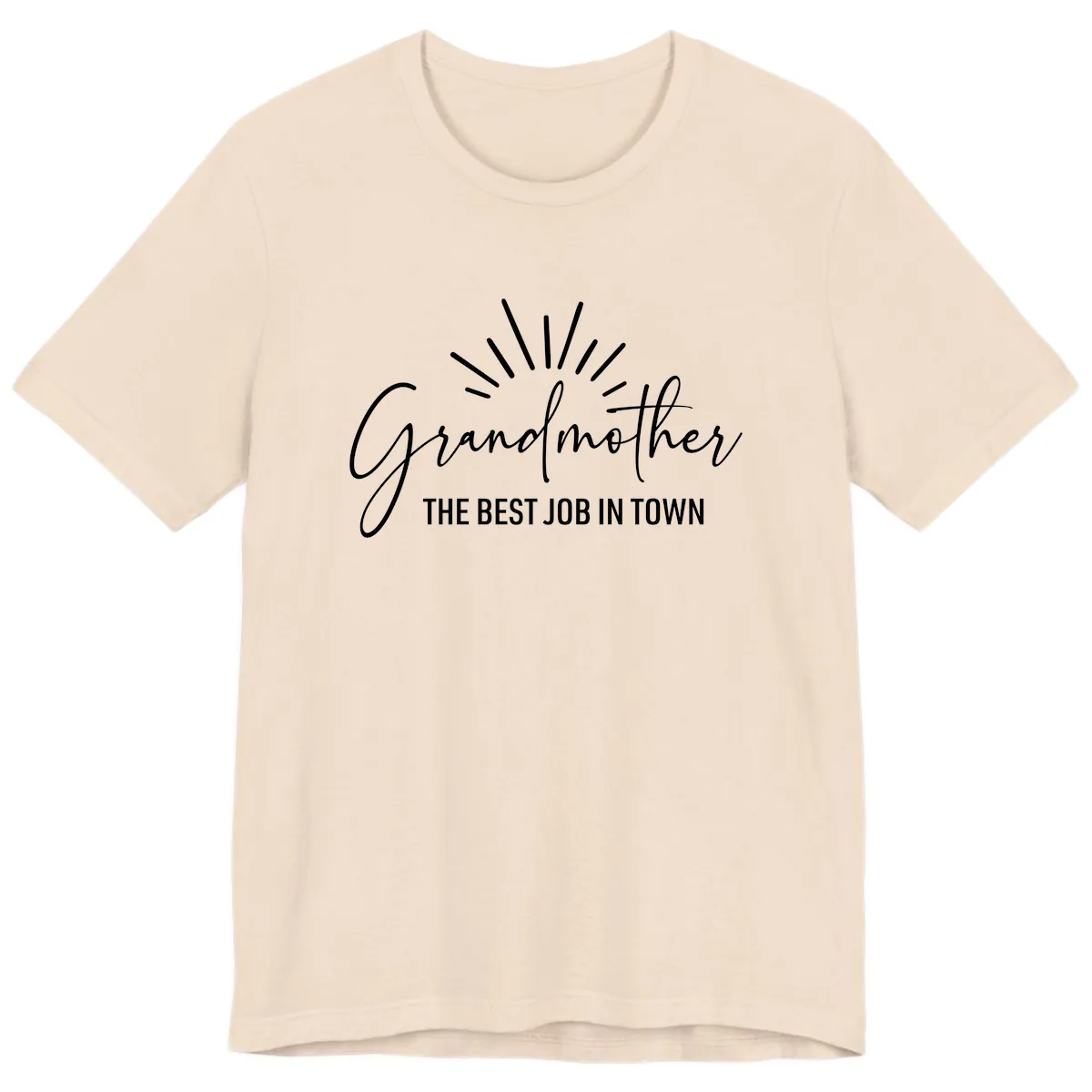 Grandmother The Best Job In Town Premium T-Shirt in Soft Cream