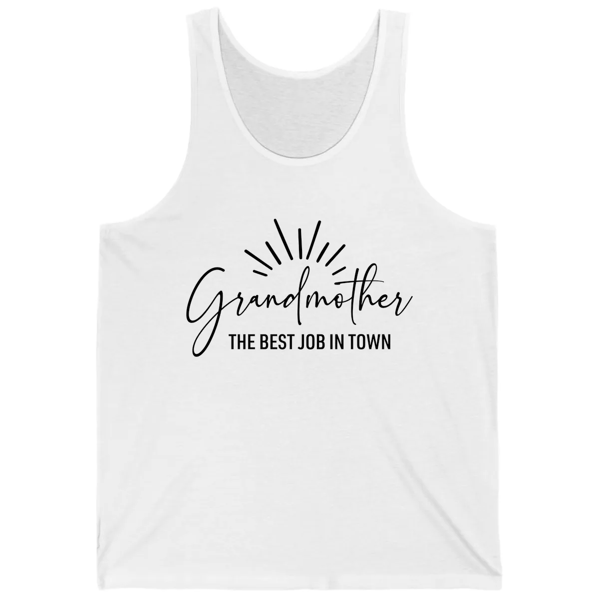 Grandmother The Best Job In Town Tank in White