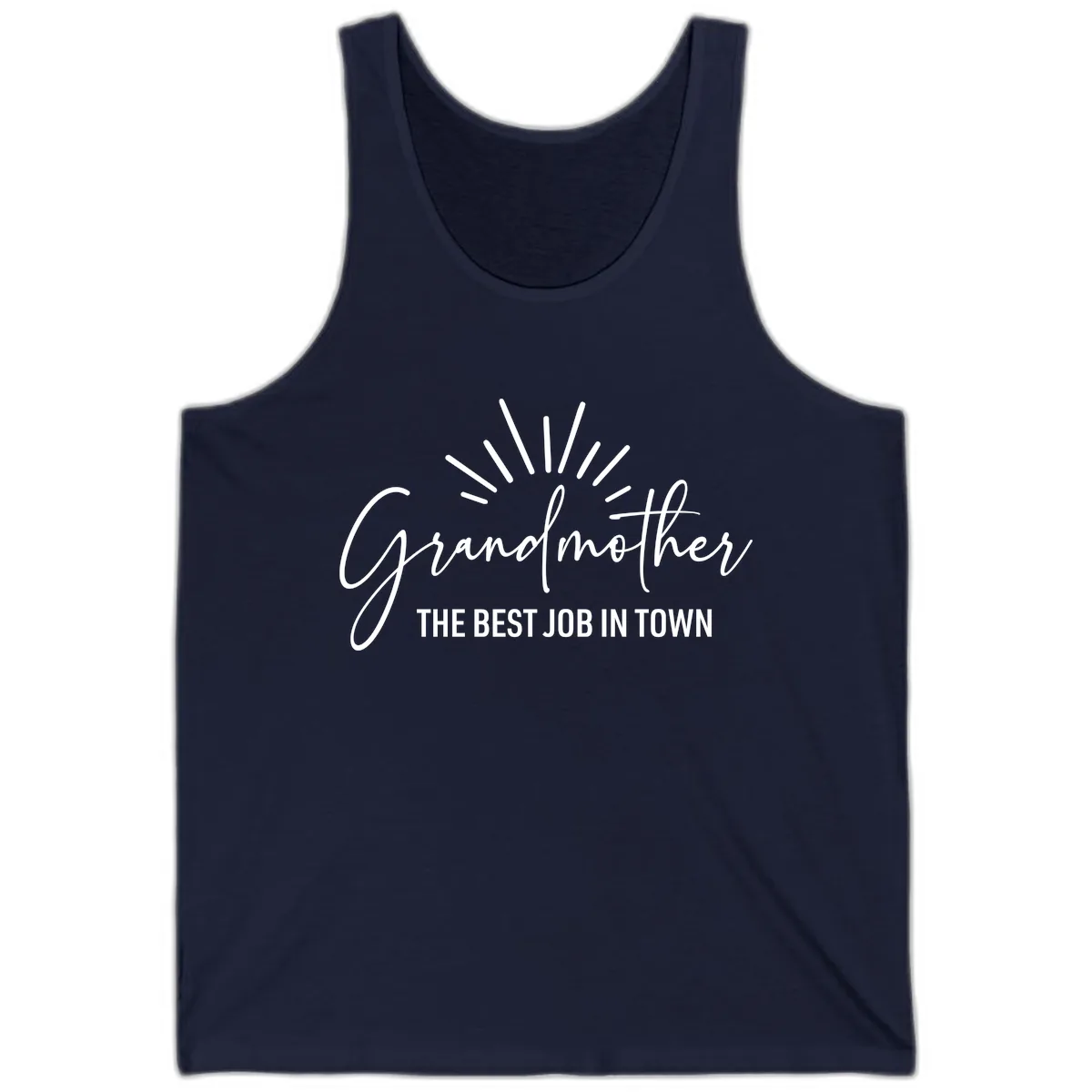 Grandmother The Best Job In Town Tank in Navy