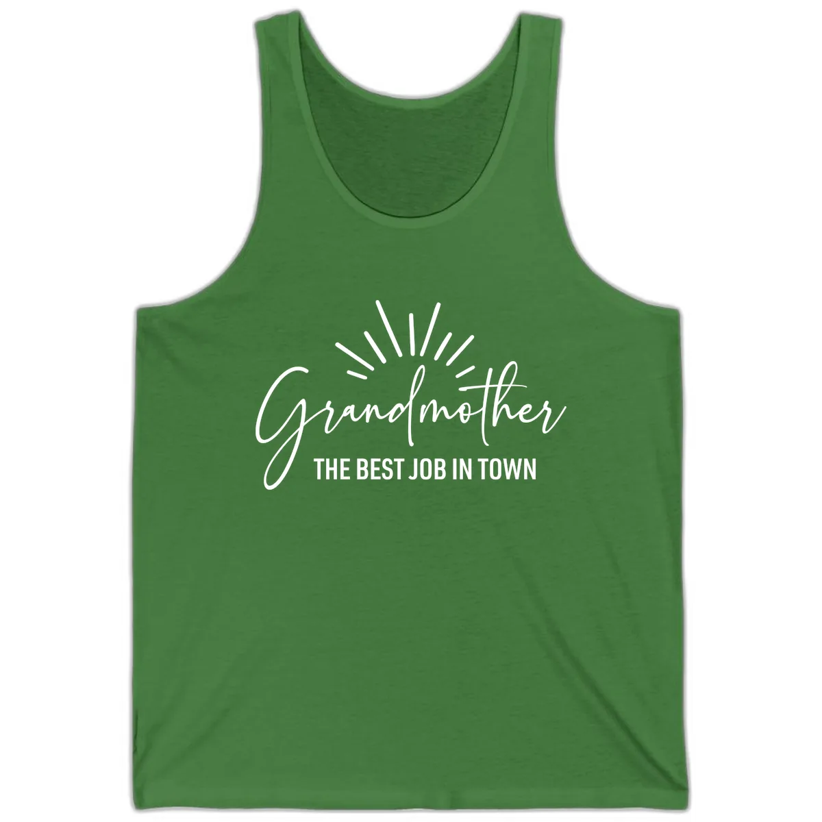 Grandmother The Best Job In Town Tank in Leaf