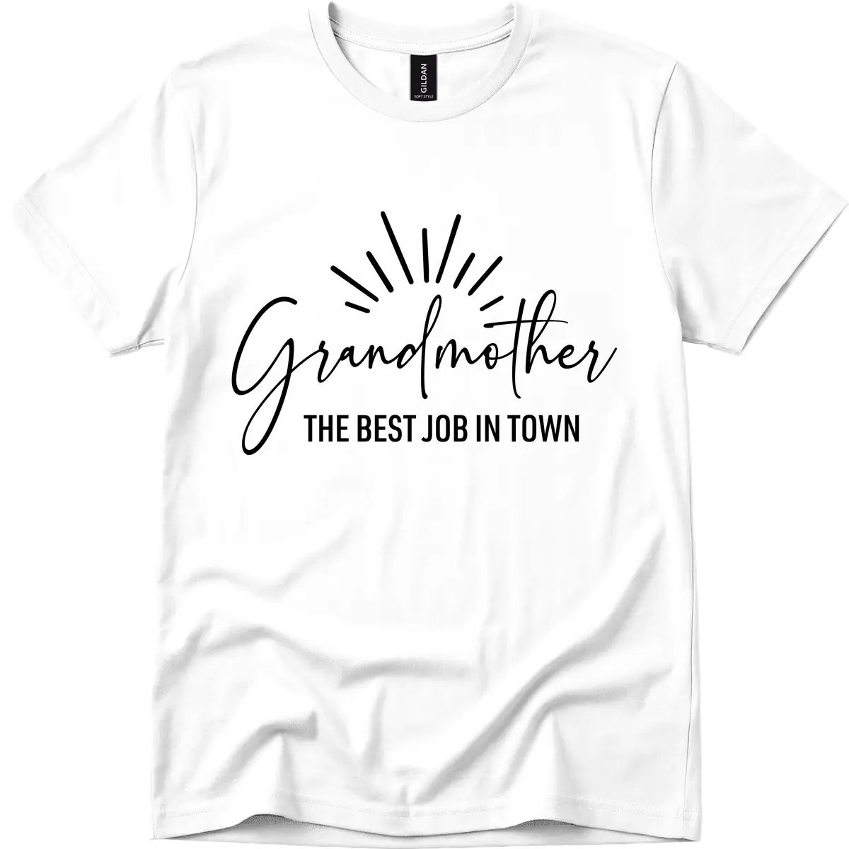 Grandmother The Best Job In Town T-Shirt in White