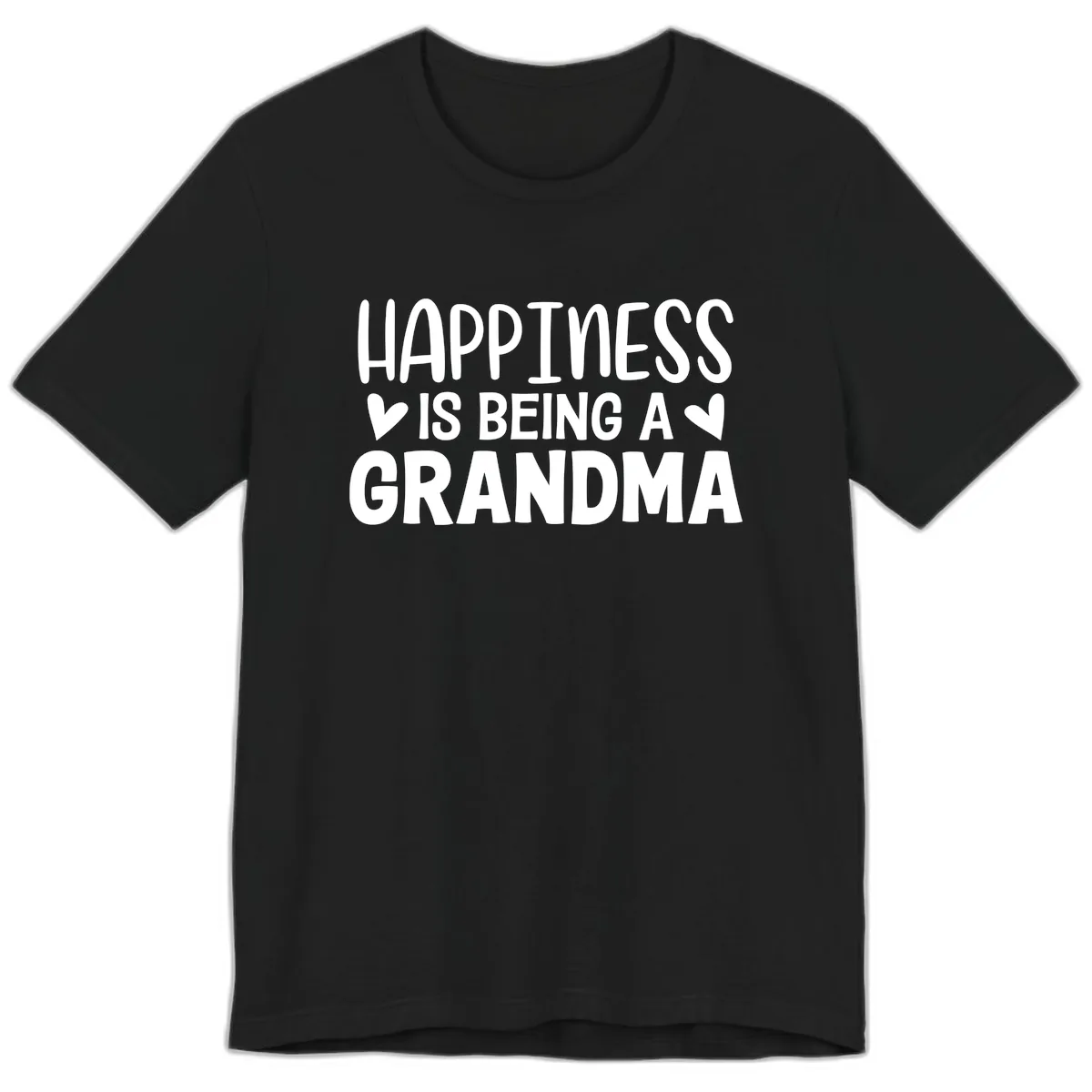 Happiness Is Being A Grandma Premium T-Shirt in Black