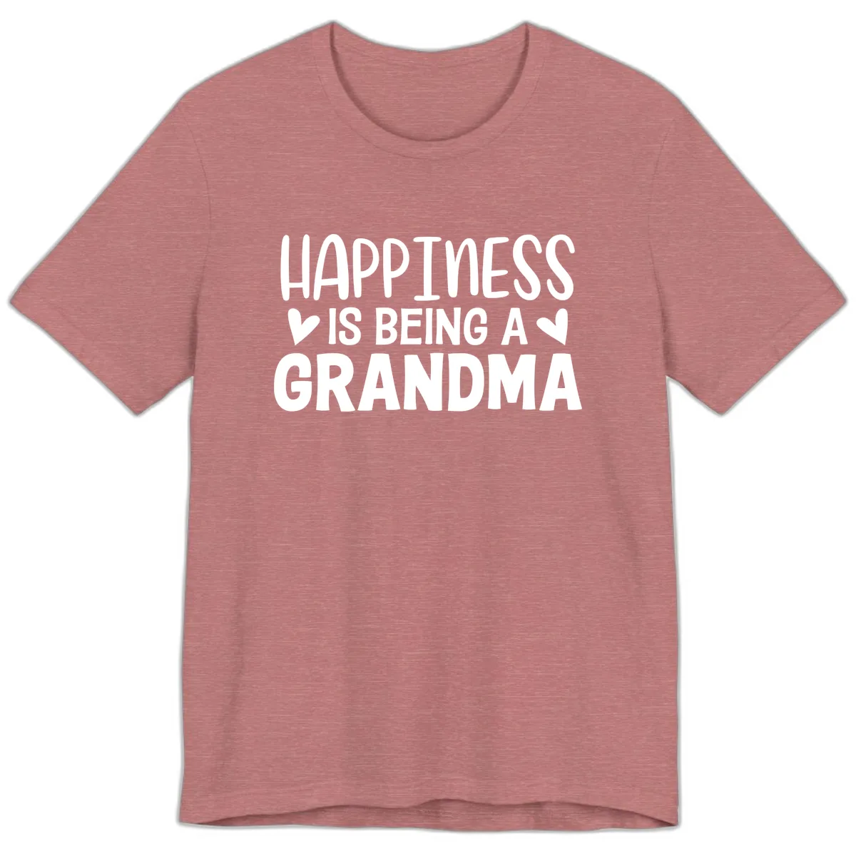 Happiness Is Being A Grandma Premium T-Shirt in Heather Mauve