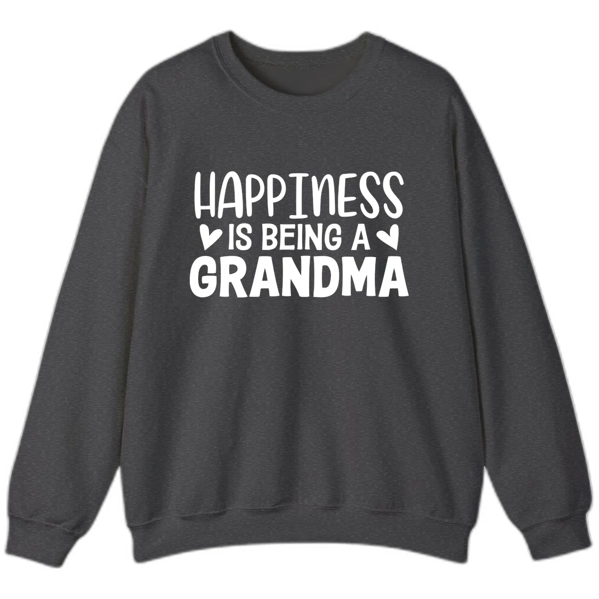 Happiness Is Being A Grandma Sweatshirt in Dark Heather