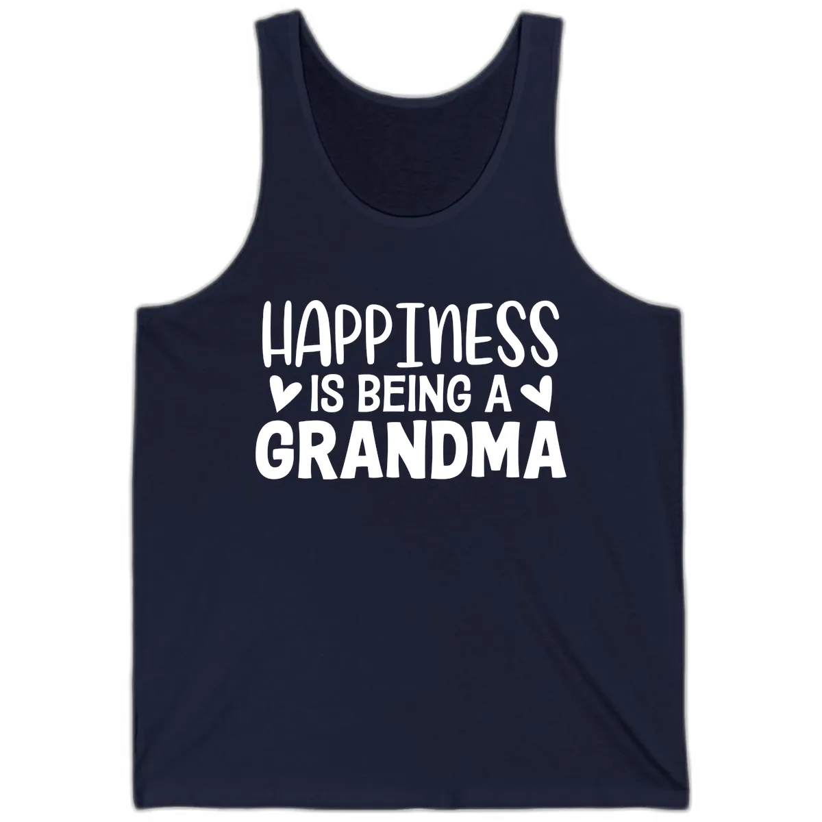 Happiness Is Being A Grandma Tank in Navy