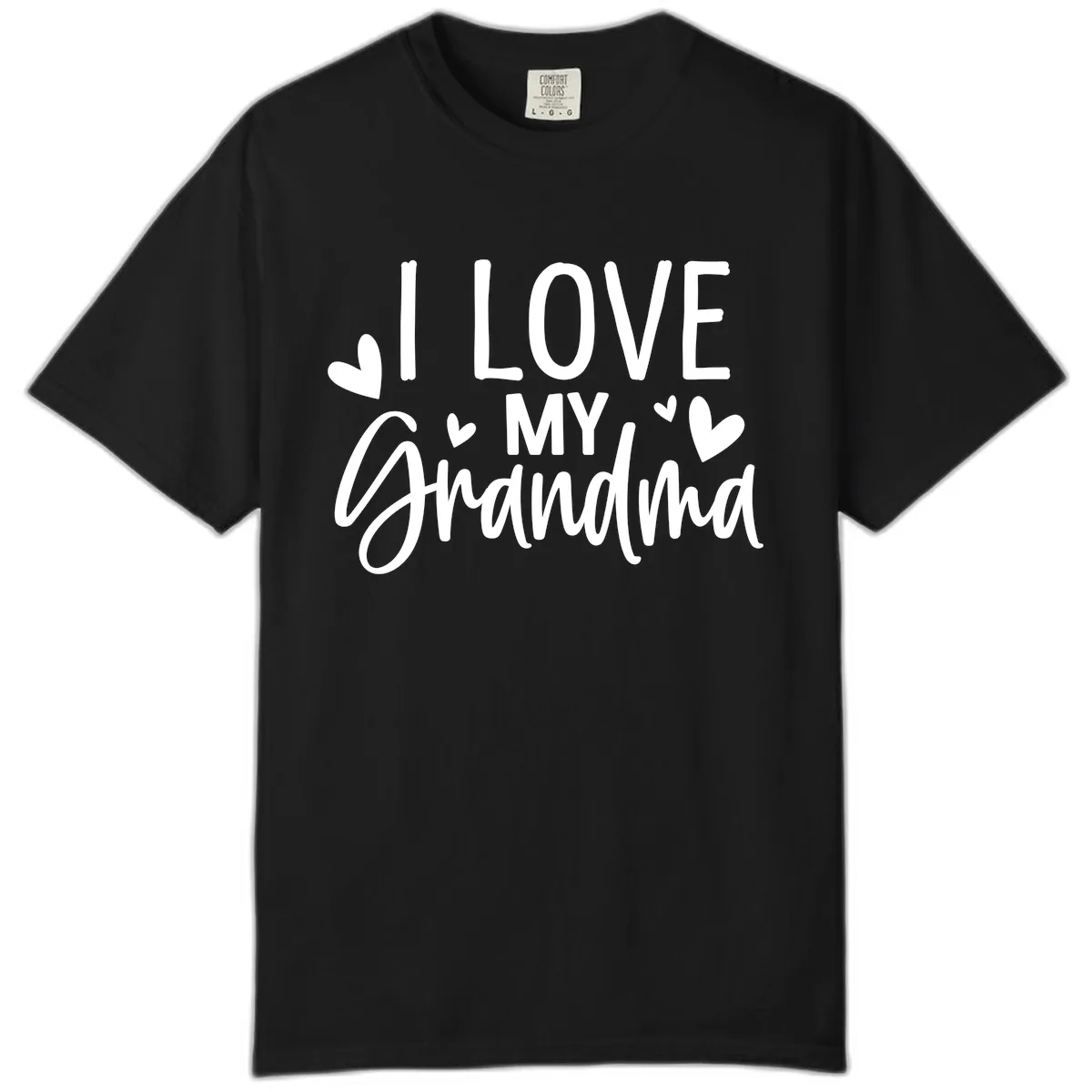 I Love My Grandma Comfort Color in Black