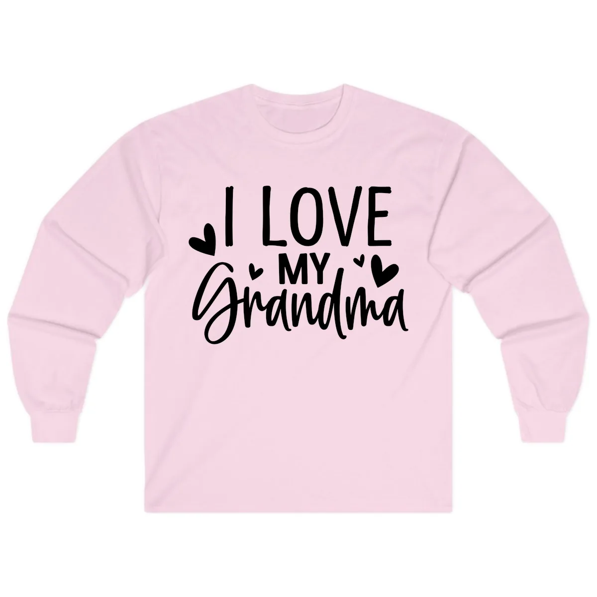 I Love My Grandma Long Sleeve in Light Pink