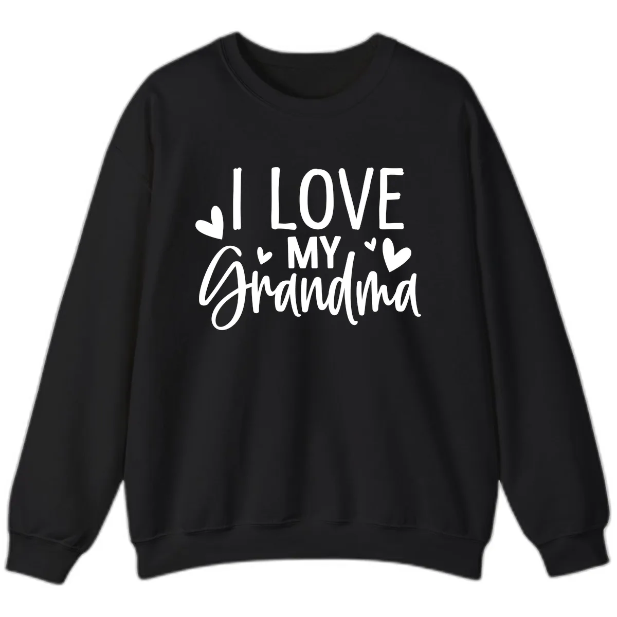 I Love My Grandma Sweatshirt in Black