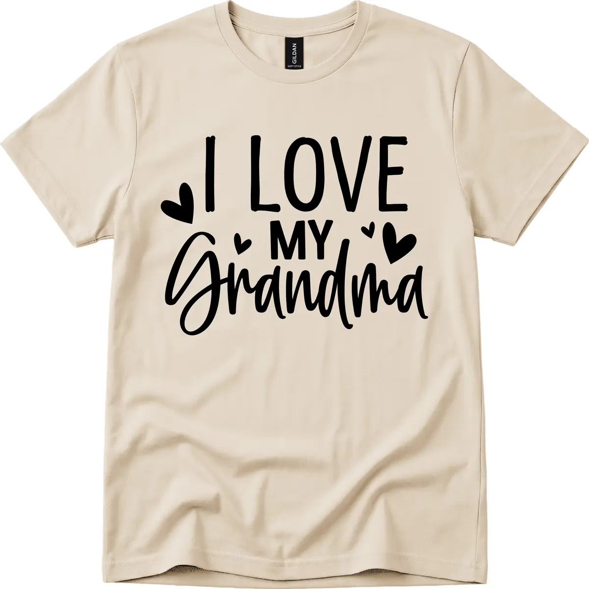 I Love My Grandma T-Shirt in Sand
