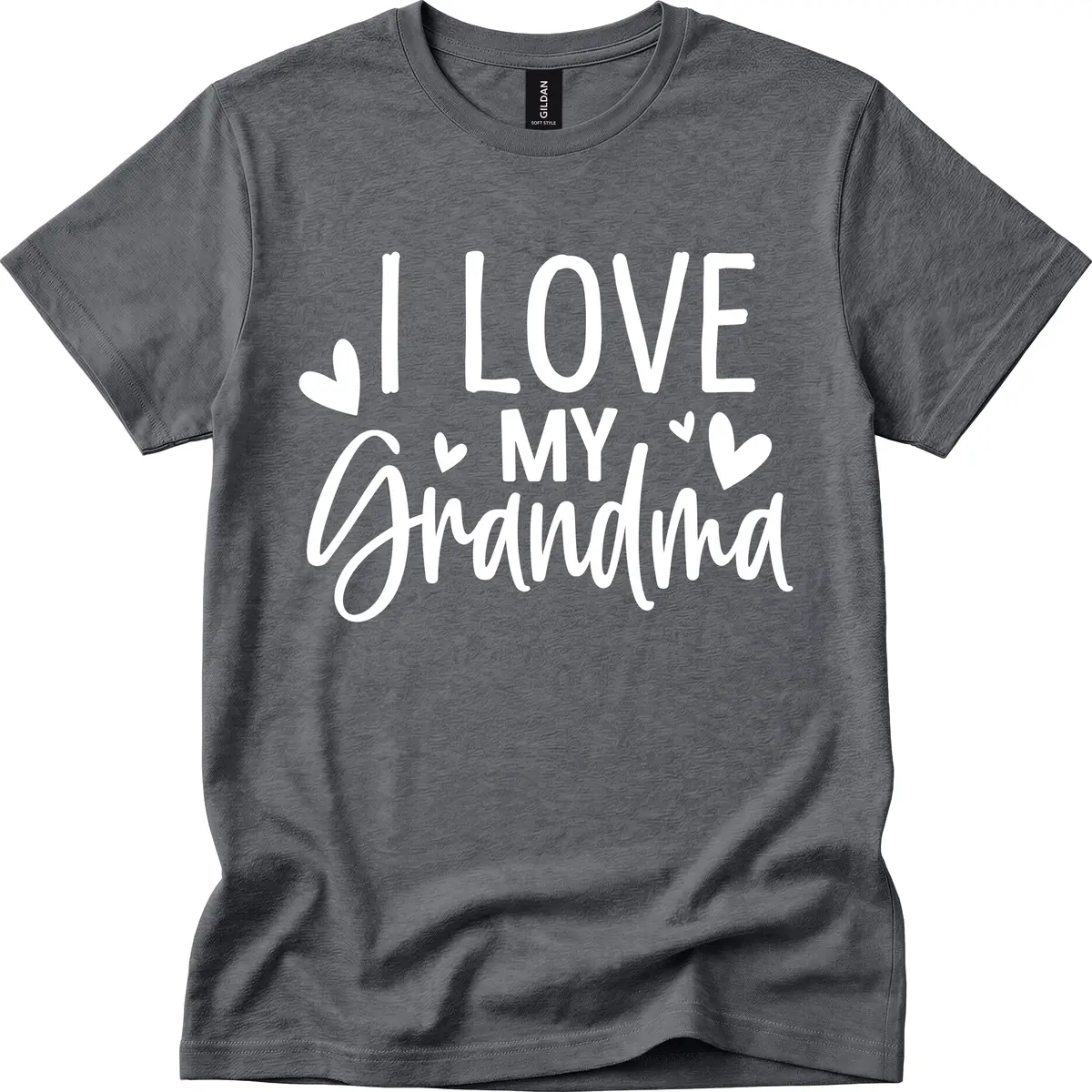 I Love My Grandma T-Shirt in Dark Heather