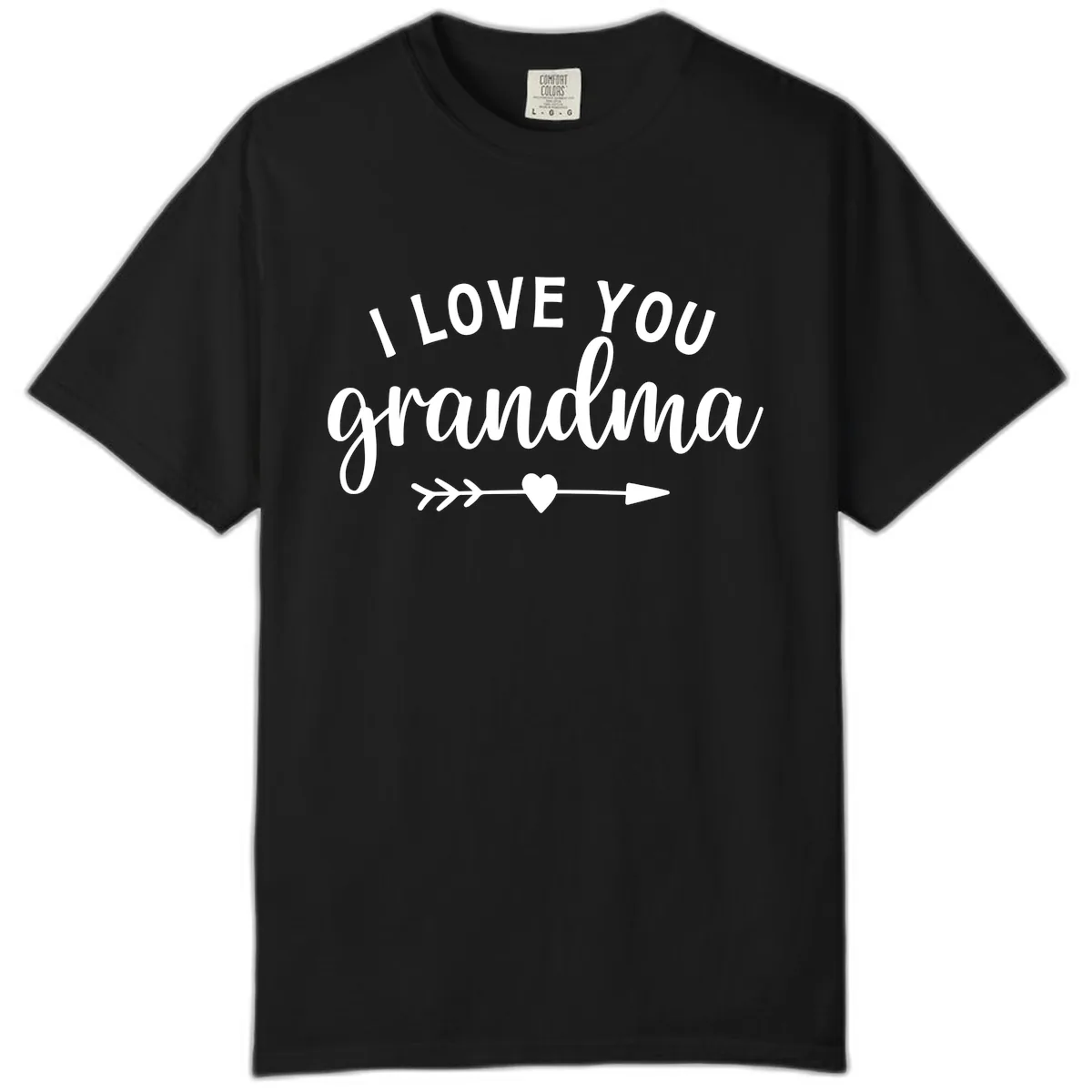 I Love You Grandma Comfort Color in Black