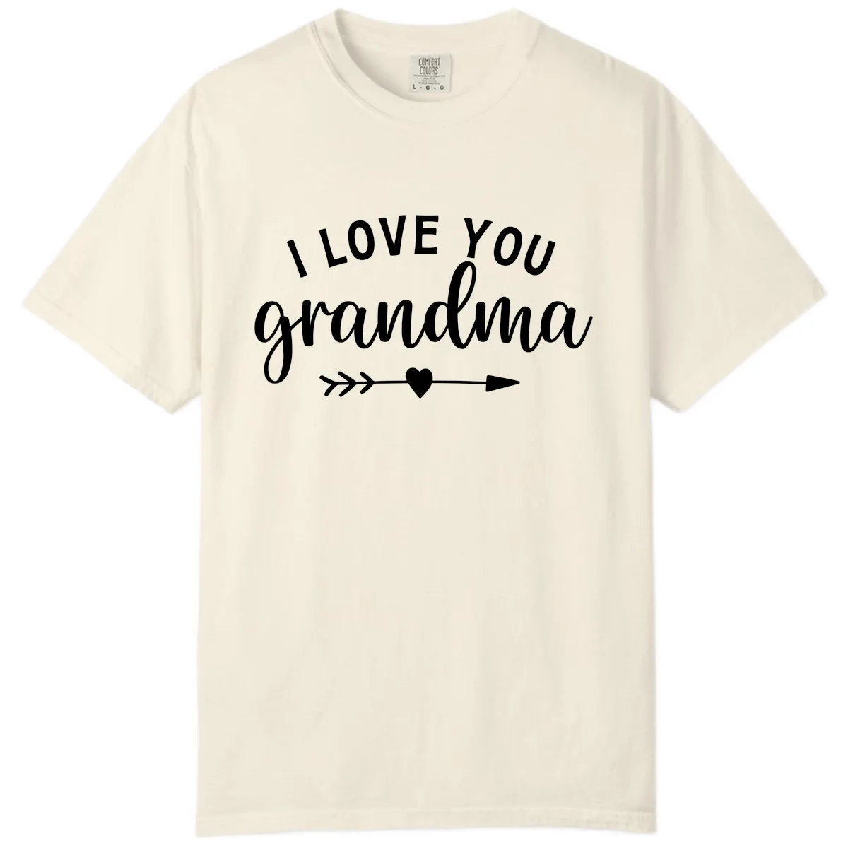 I Love You Grandma Comfort Color in Ivory