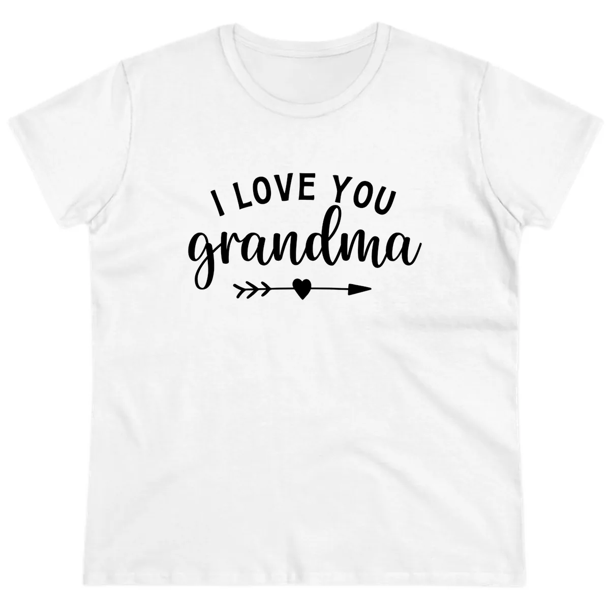 I Love You Grandma Ladies Tee in White