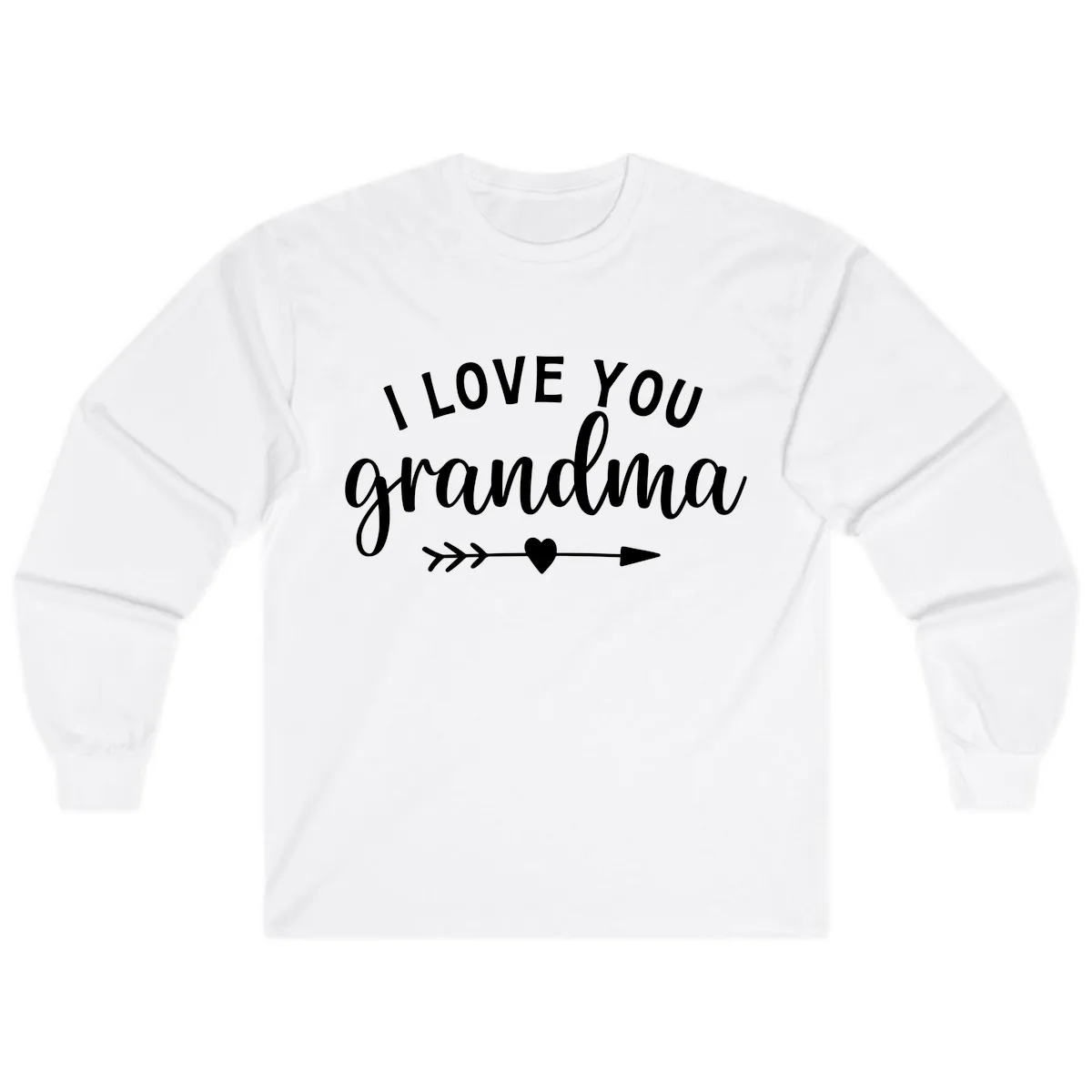 I Love You Grandma Long Sleeve in White