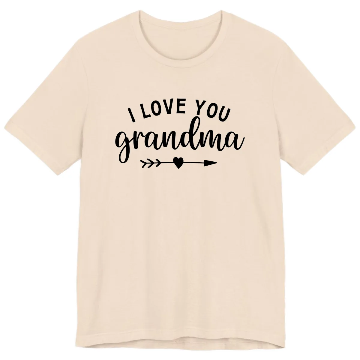 I Love You Grandma Premium T-Shirt in Soft Cream