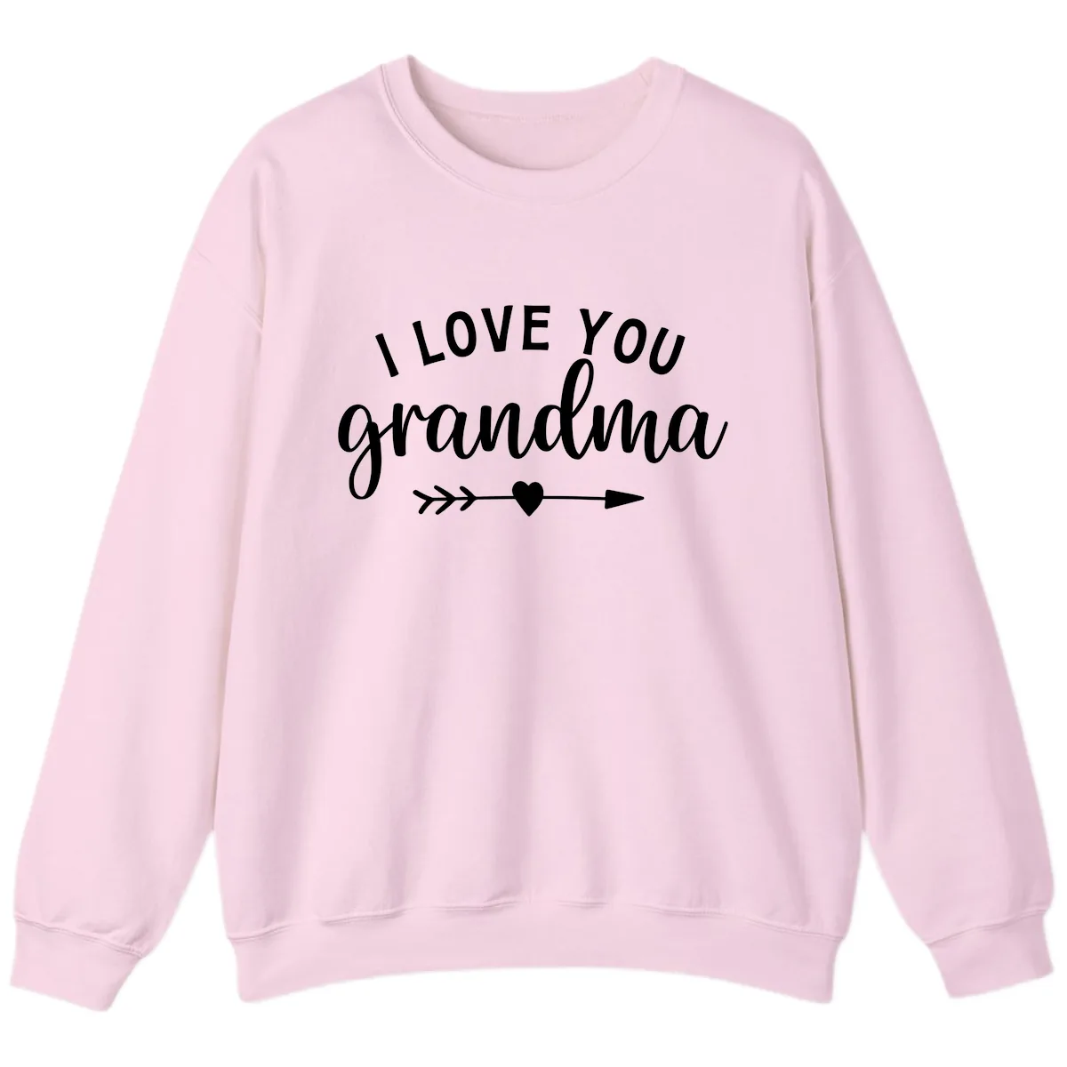 I Love You Grandma Sweatshirt in Light Pink