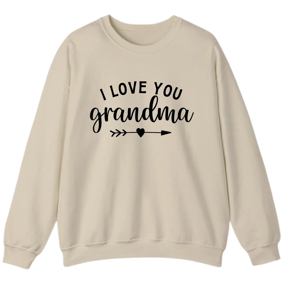 I Love You Grandma Sweatshirt in Sand