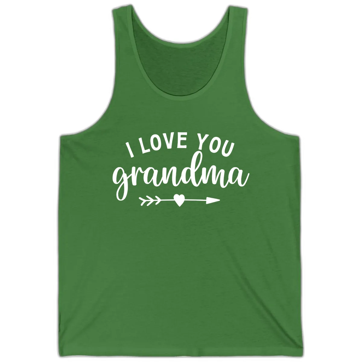 I Love You Grandma Tank in Leaf