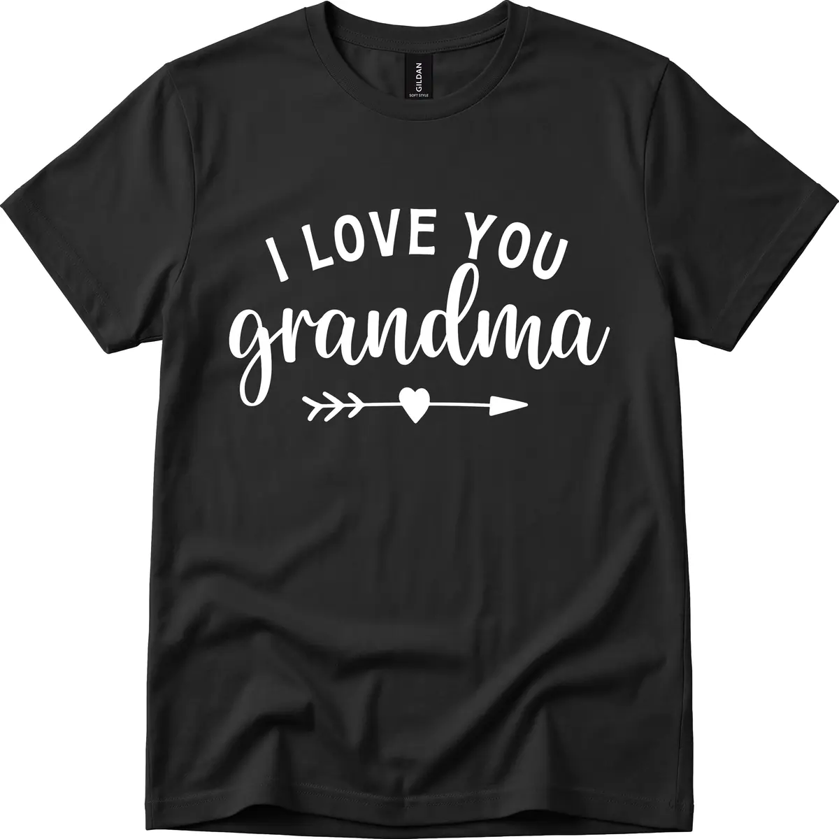 I Love You Grandma T-Shirt in Black