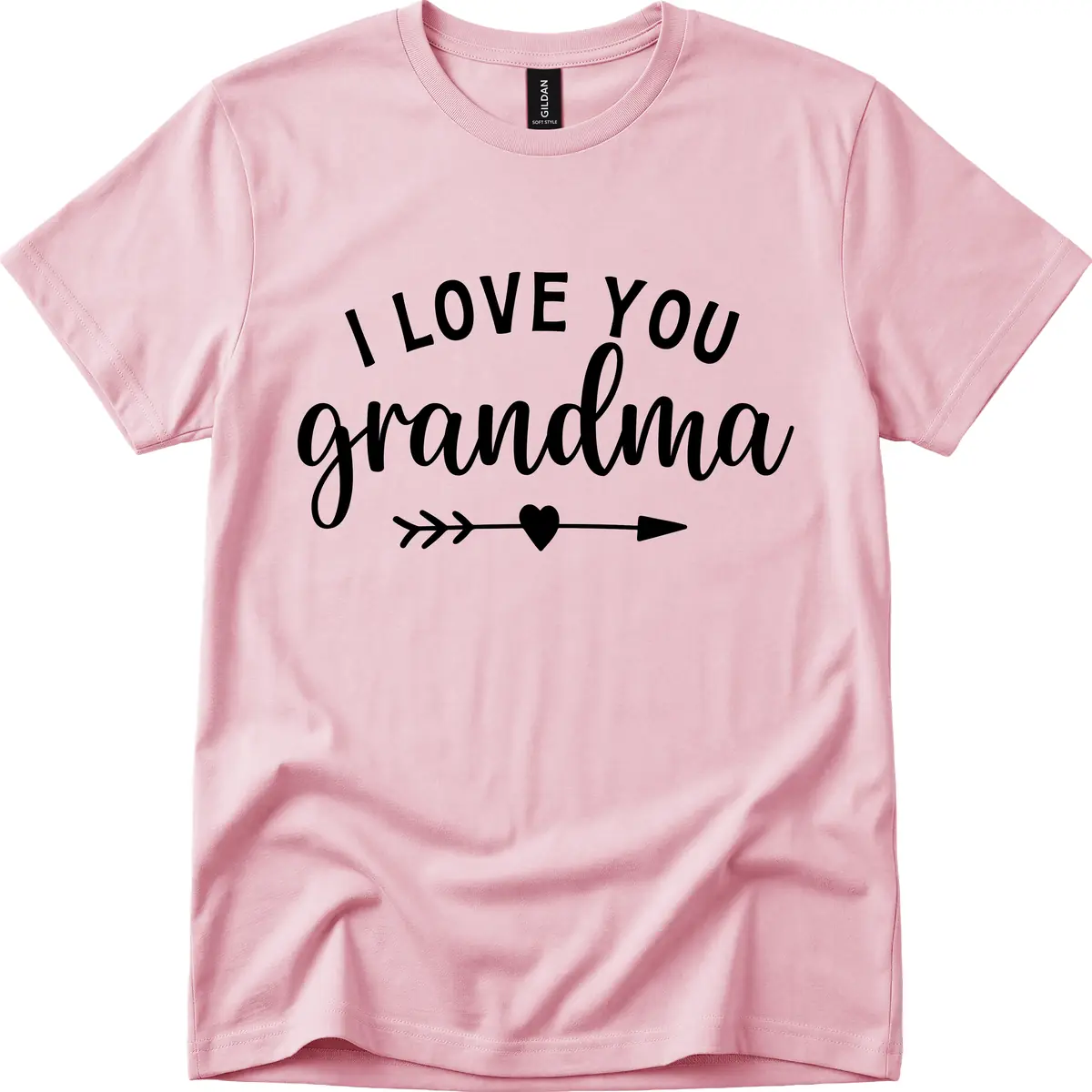 I Love You Grandma T-Shirt in Light Pink