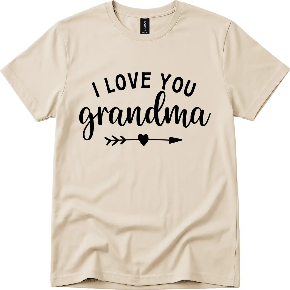 I Love You Grandma T-Shirt in Sand