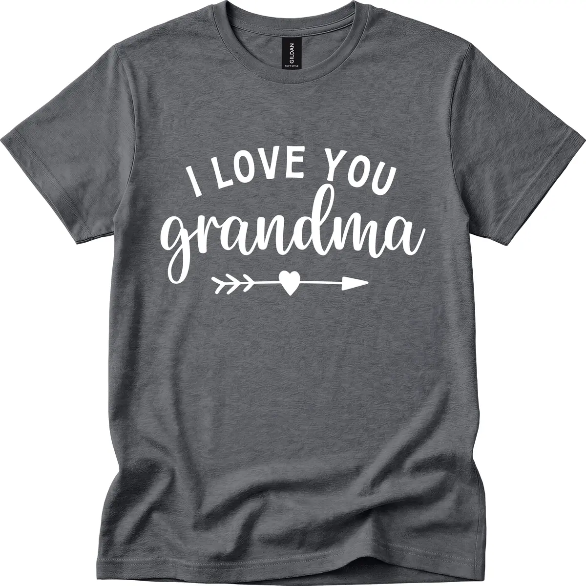 I Love You Grandma T-Shirt in Dark Heather