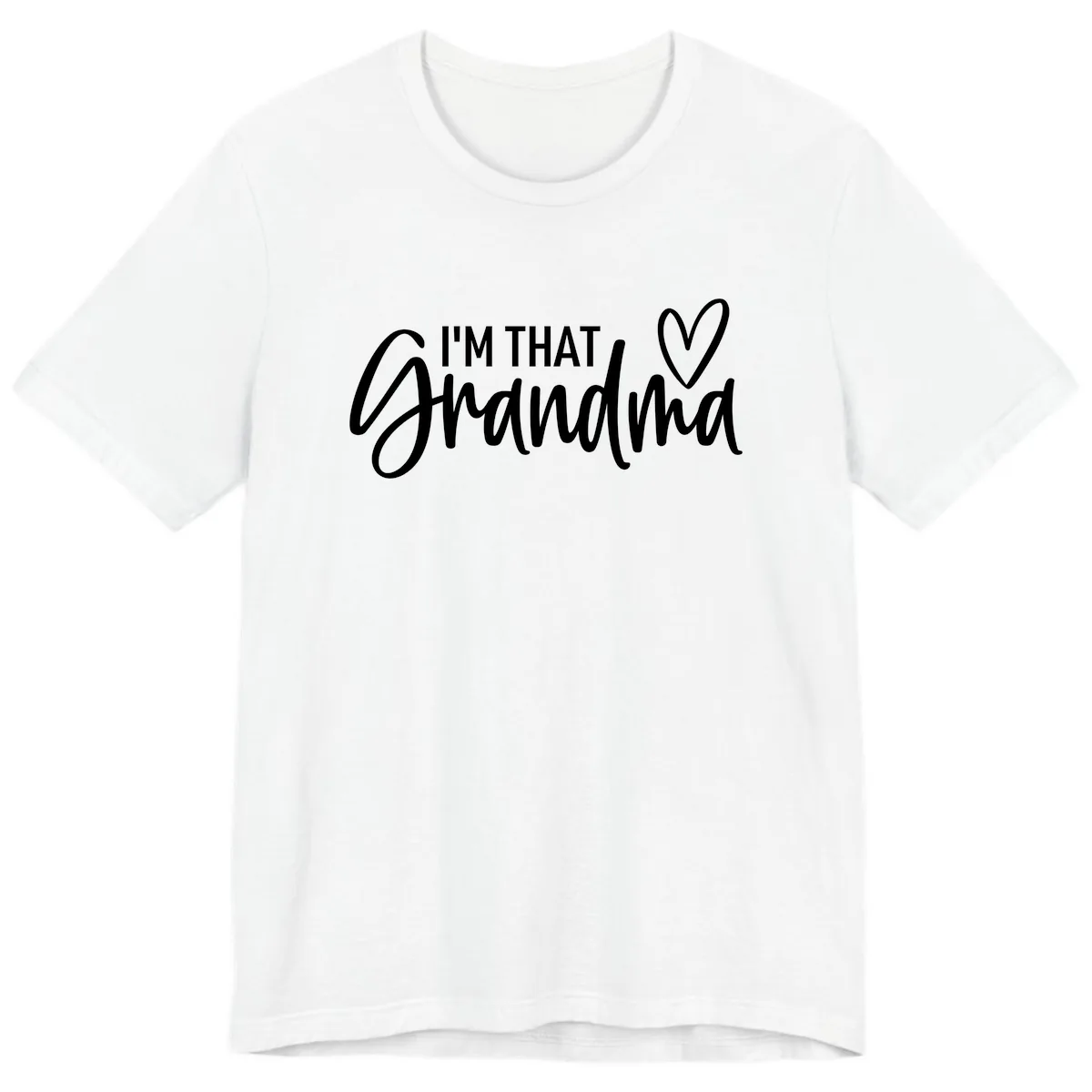 I'm That Grandma Heart Premium T-Shirt in White