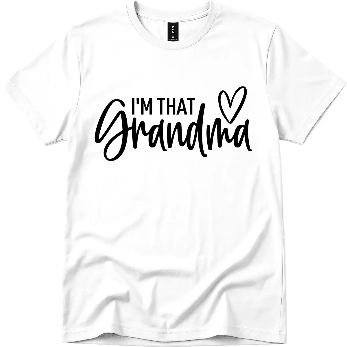 I'm That Grandma Heart T-Shirt in White