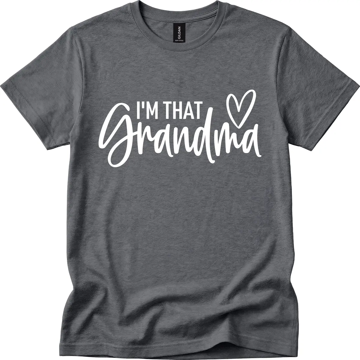 I'm That Grandma Heart T-Shirt in Dark Heather