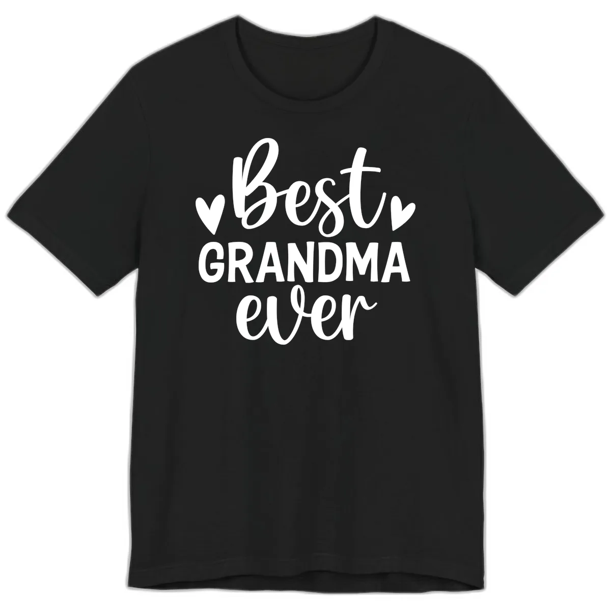 Best Grandma Ever Typography Design Premium T-Shirt in Black