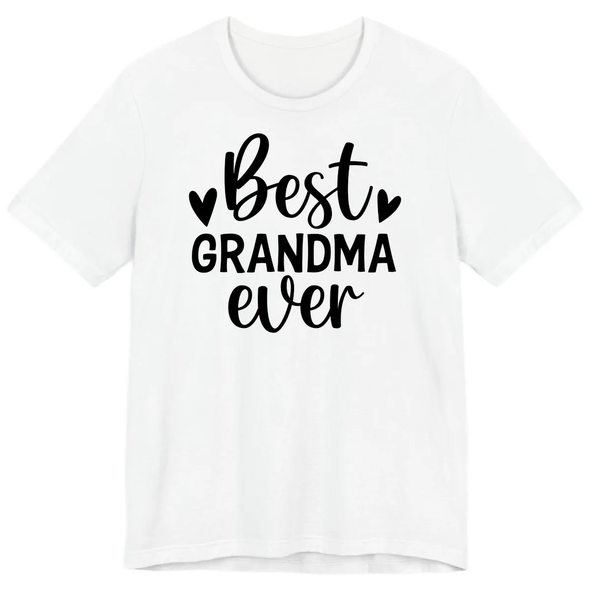 Best Grandma Ever Typography Design Premium T-Shirt in White