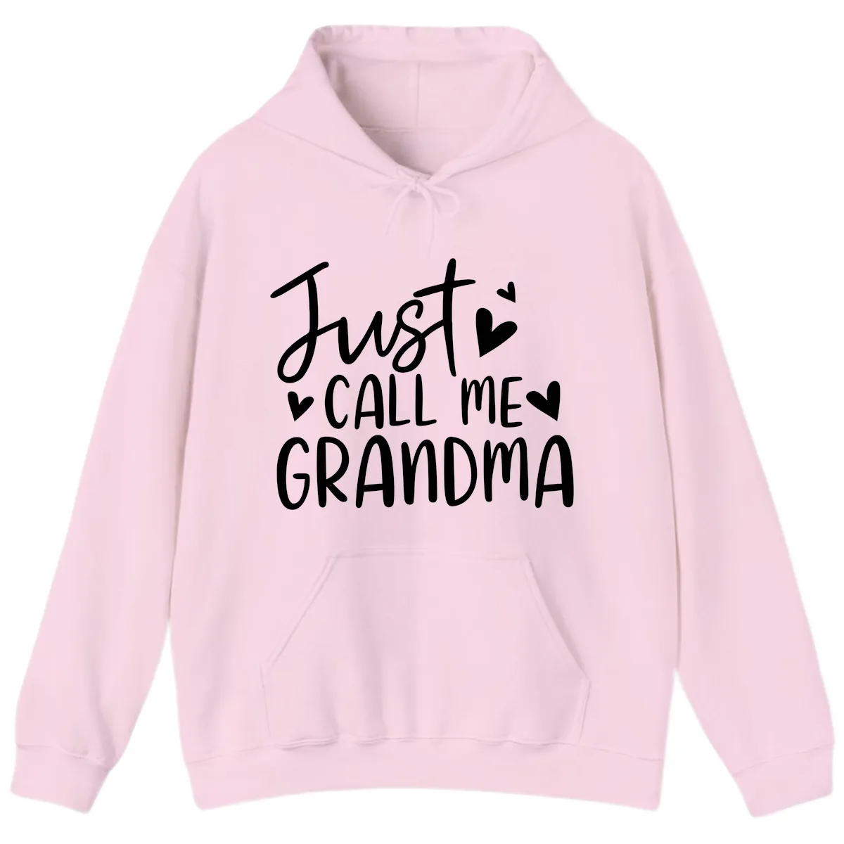 Just Call Me Grandma Hoodie in Light Pink
