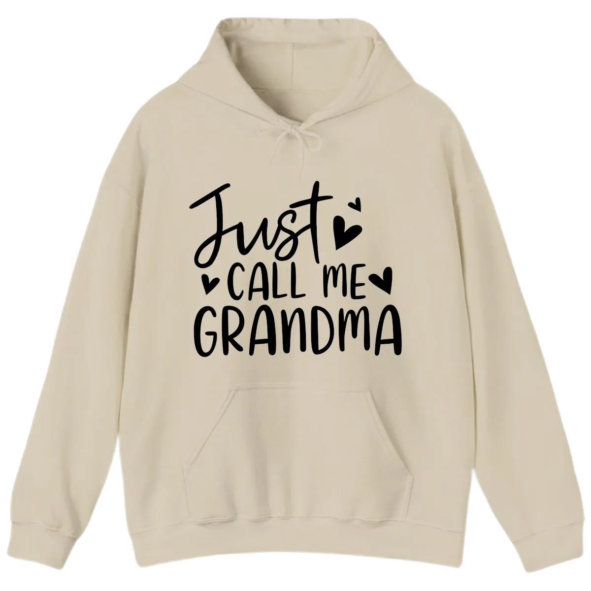 Just Call Me Grandma Hoodie in Sand