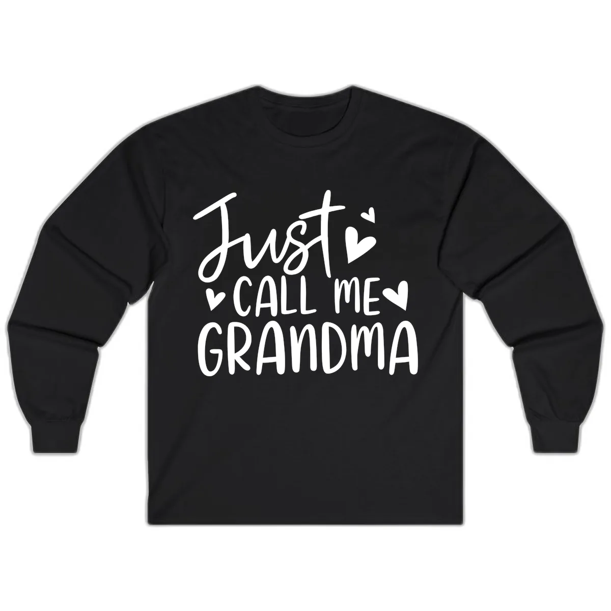 Just Call Me Grandma Long Sleeve in Black