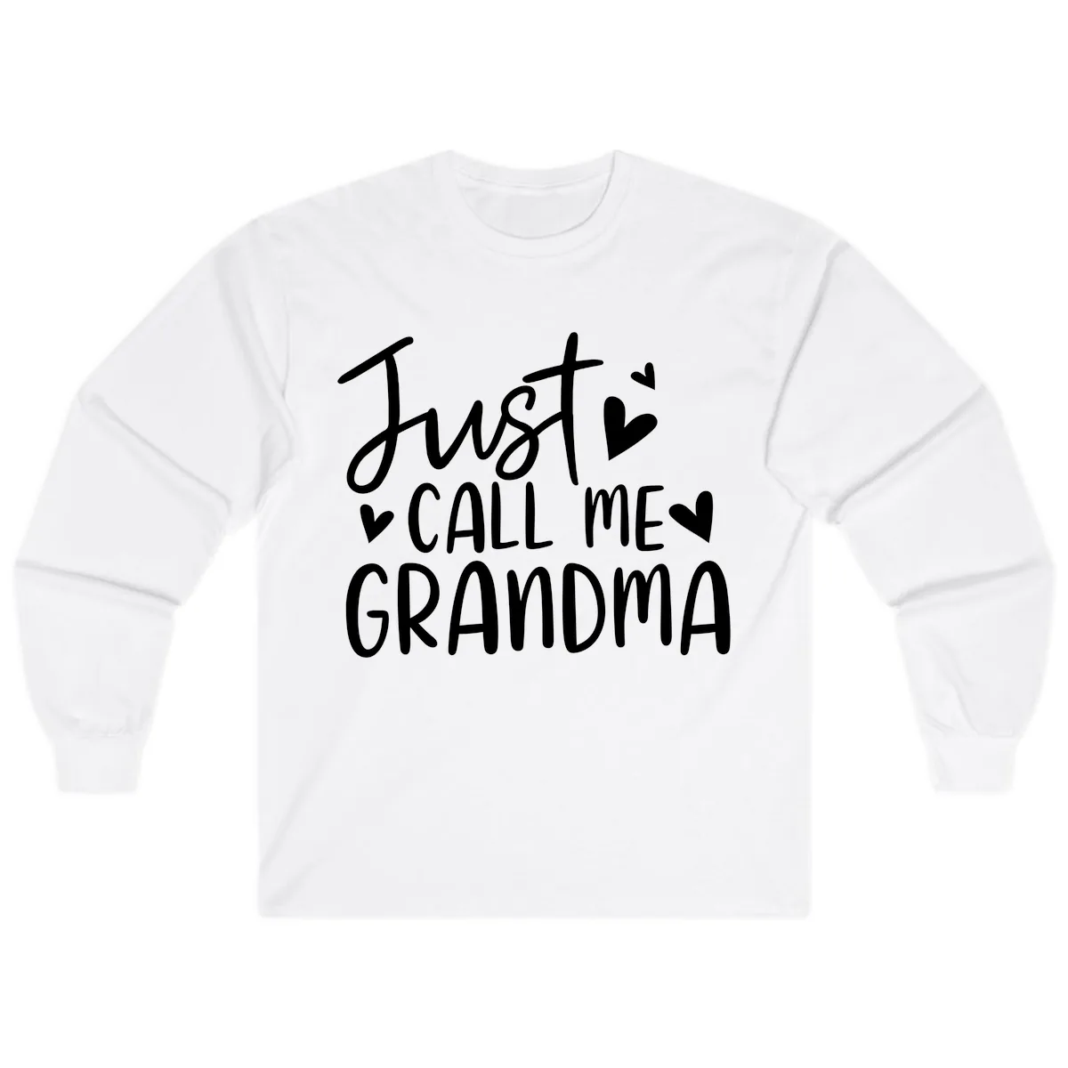 Just Call Me Grandma Long Sleeve in White