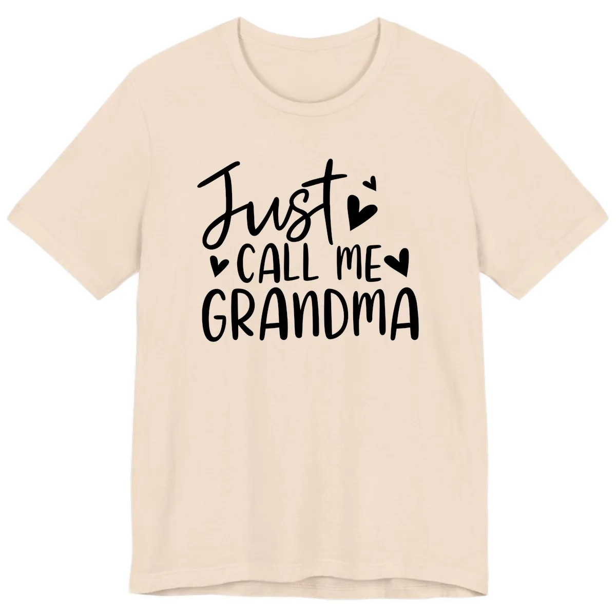 Just Call Me Grandma Premium T-Shirt in Soft Cream