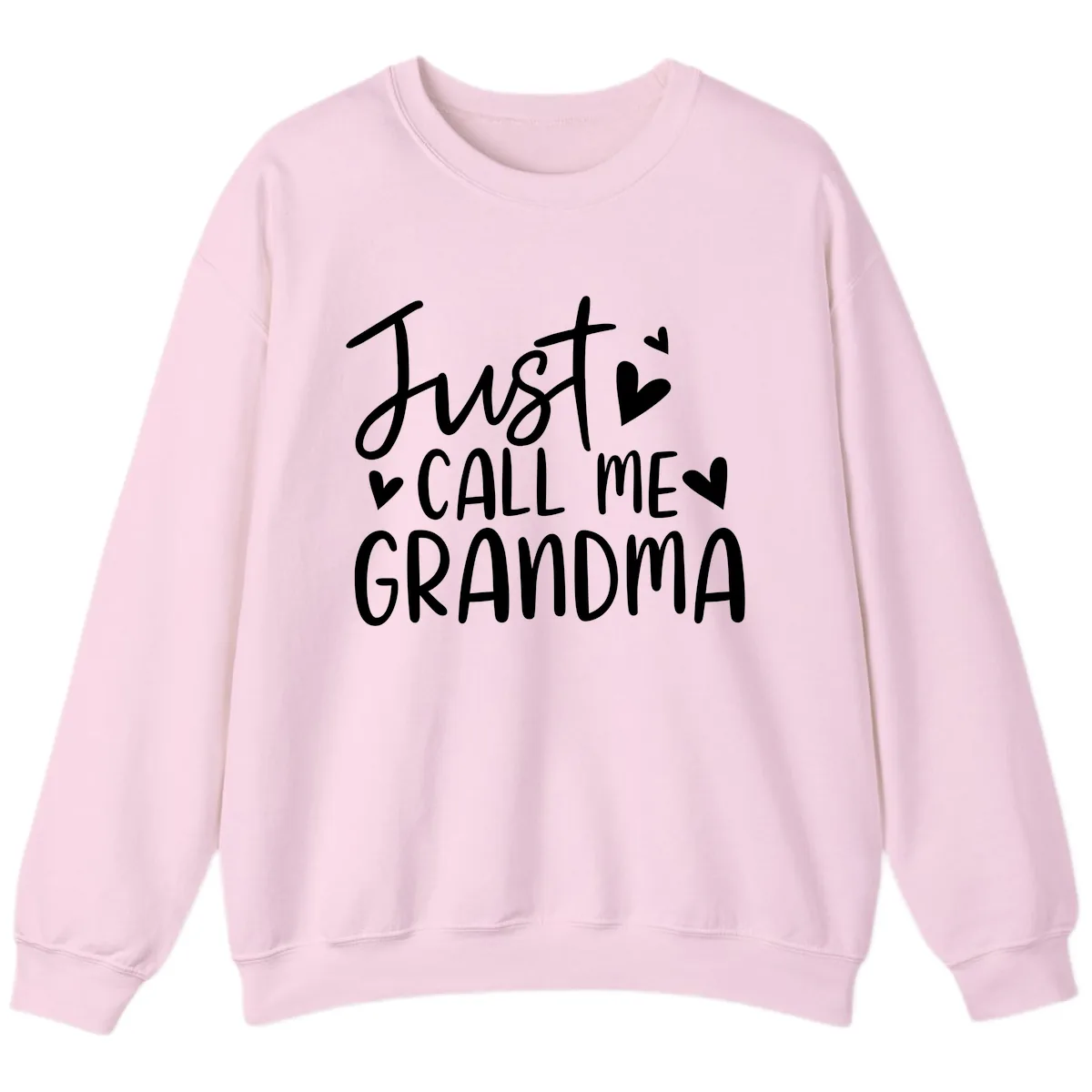 Just Call Me Grandma Sweatshirt in Light Pink
