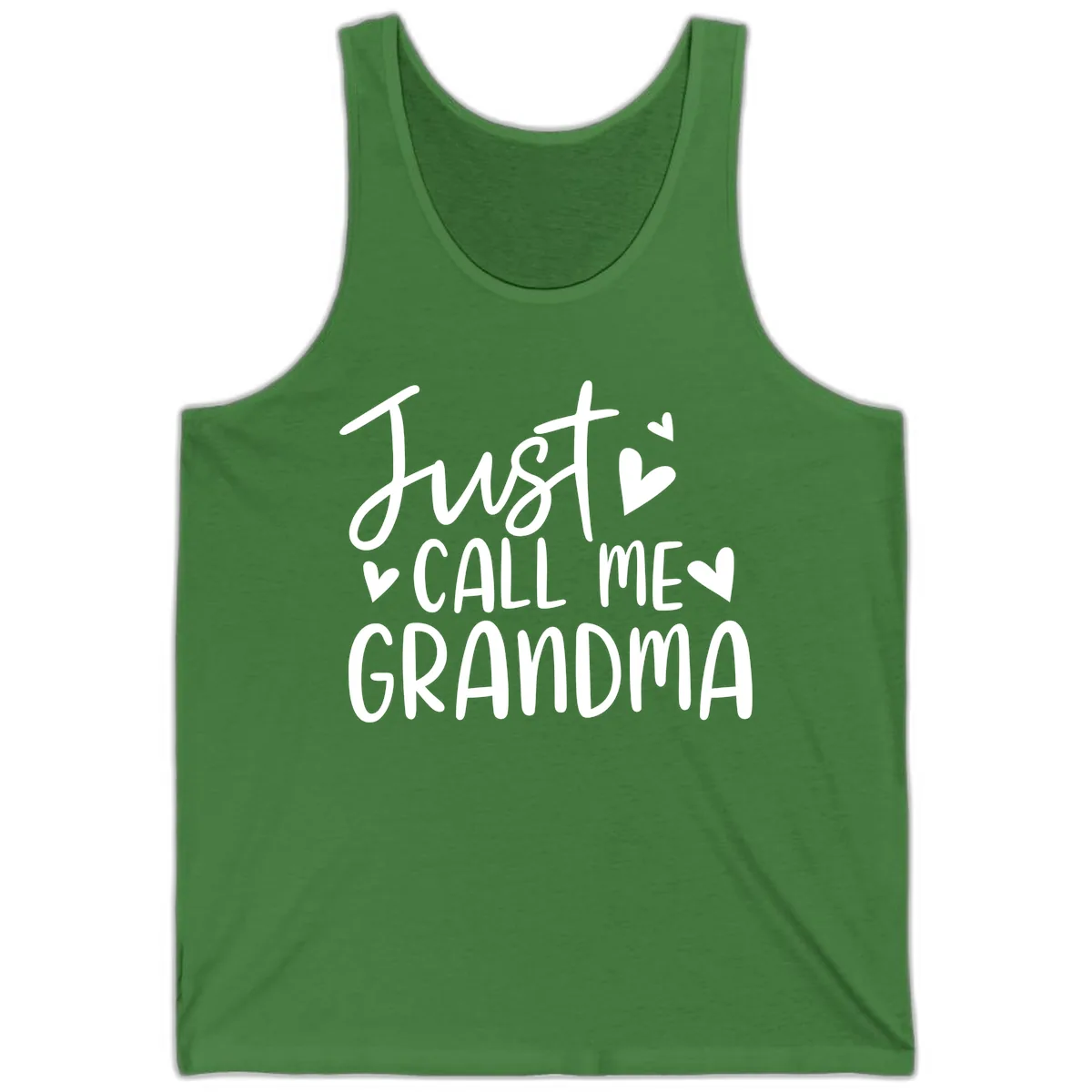 Just Call Me Grandma Tank in Leaf