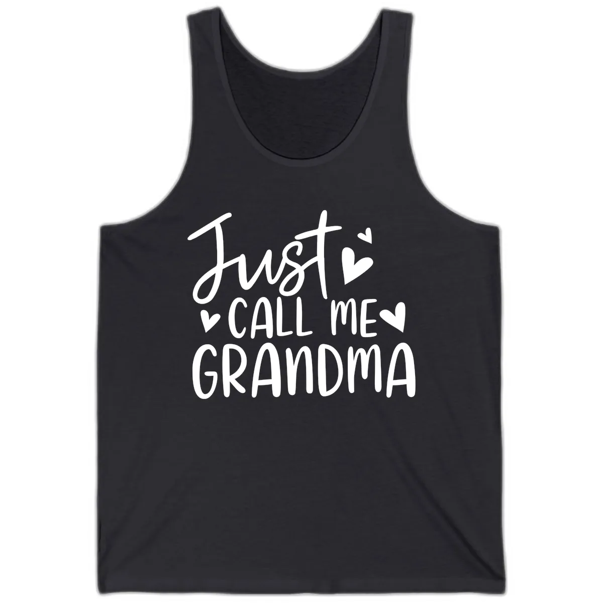 Just Call Me Grandma Tank in Dark Grey