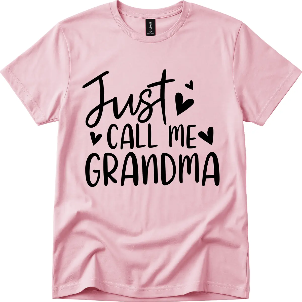 Just Call Me Grandma T-Shirt in Light Pink