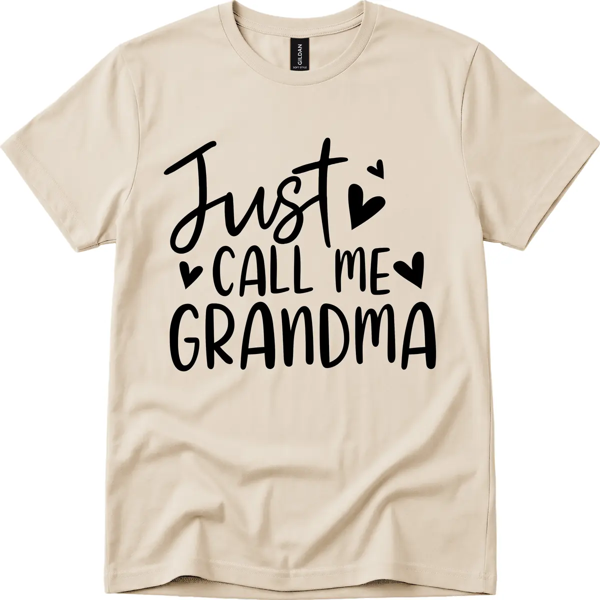 Just Call Me Grandma T-Shirt in Sand
