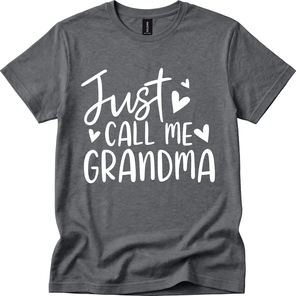 Just Call Me Grandma T-Shirt in Dark Heather