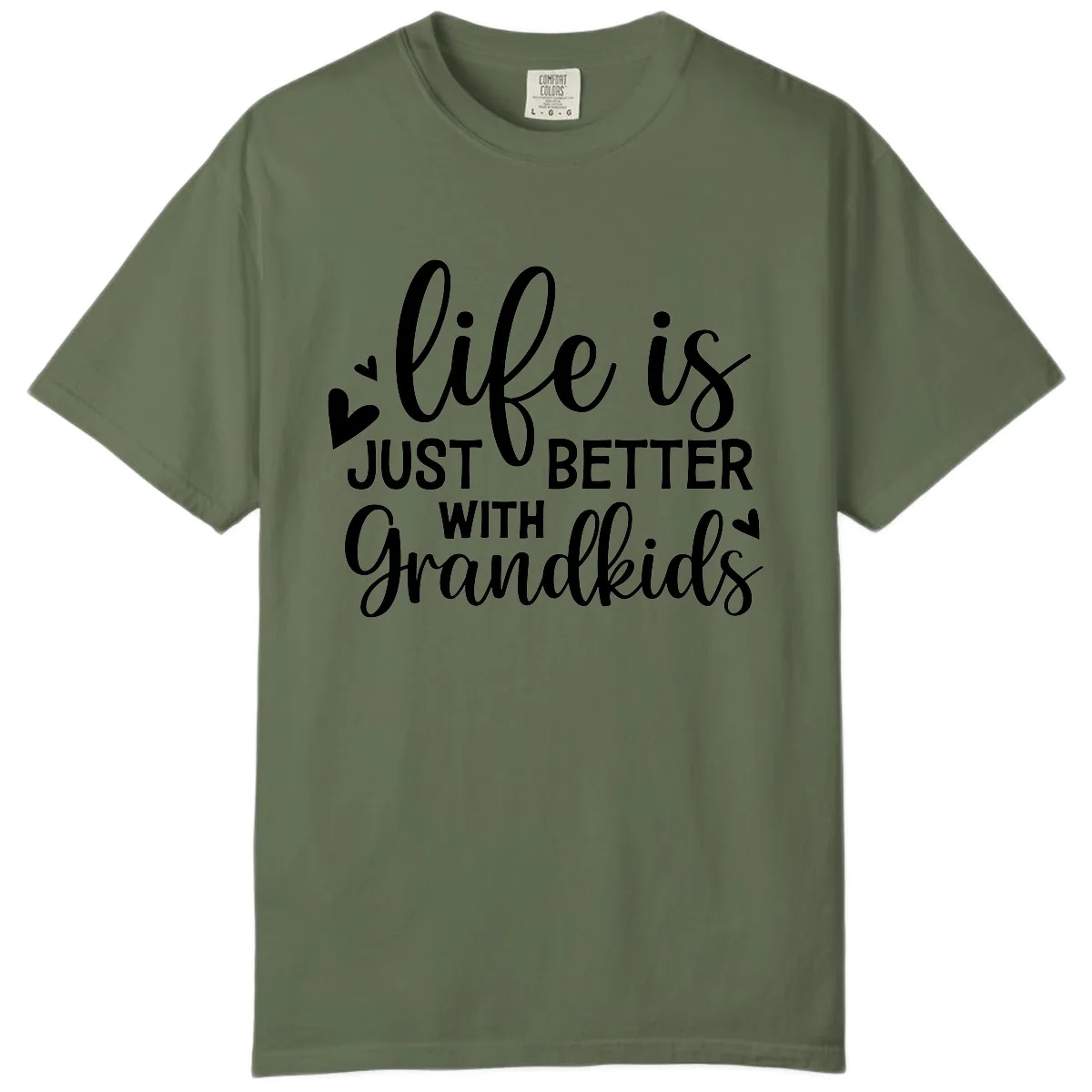 Life Is Just Better With Grandkids Comfort Color in Sage