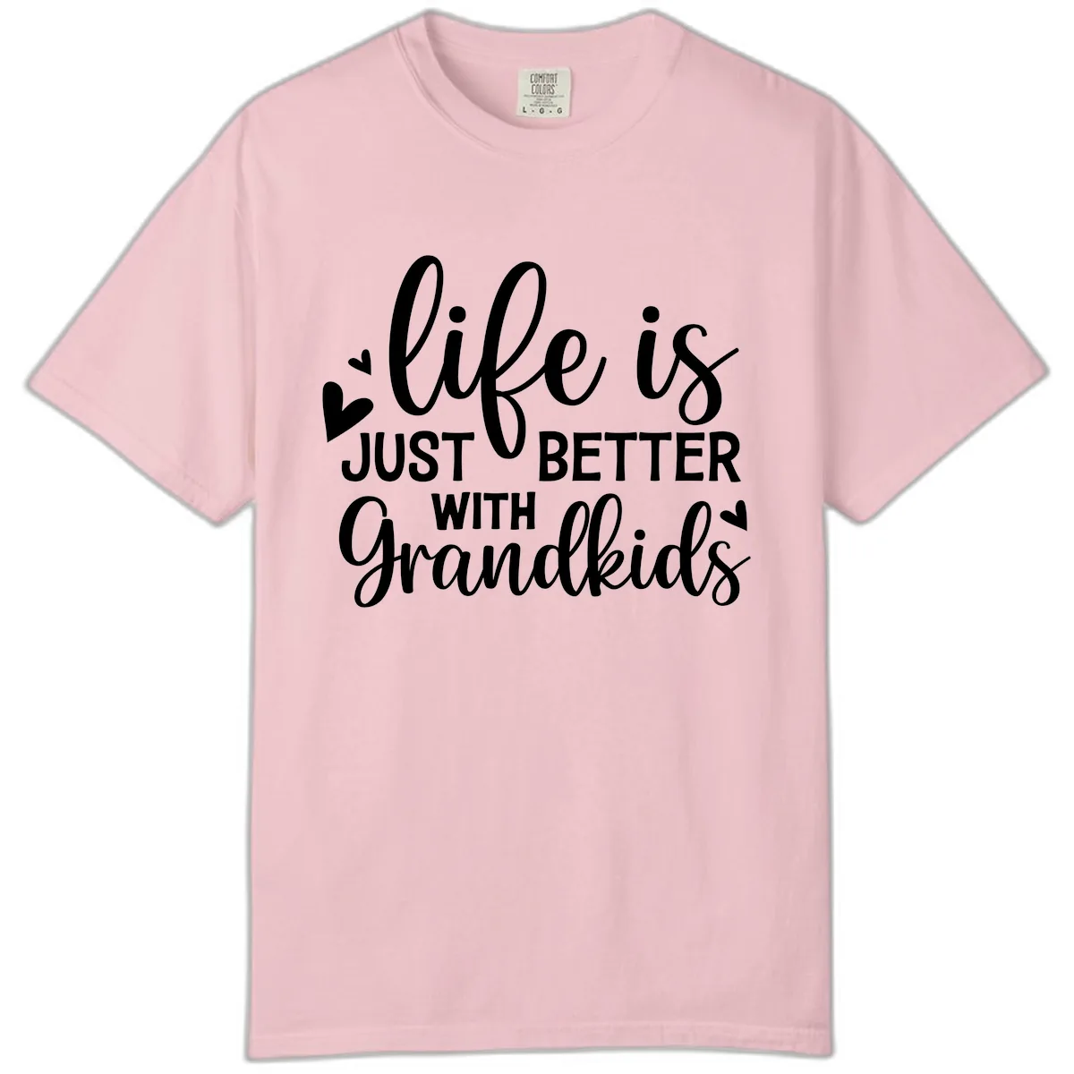 Life Is Just Better With Grandkids Comfort Color in Blossom