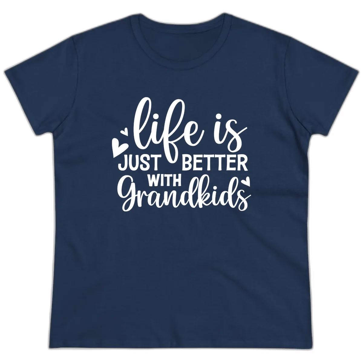 Life Is Just Better With Grandkids Ladies Tee in Navy