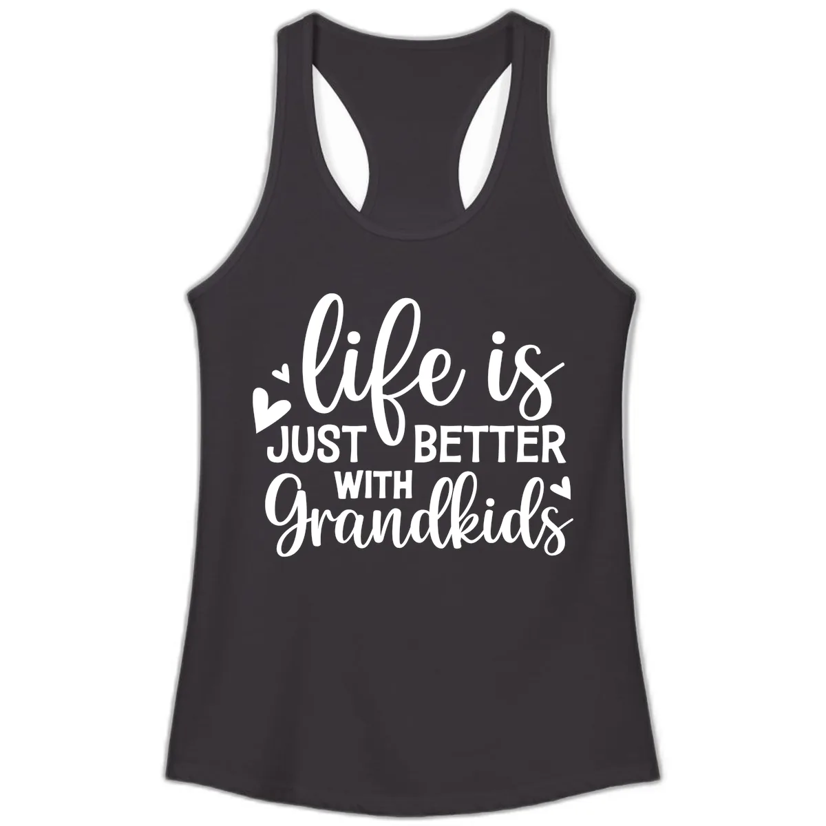 Life Is Just Better With Grandkids Ladies Tank in Black