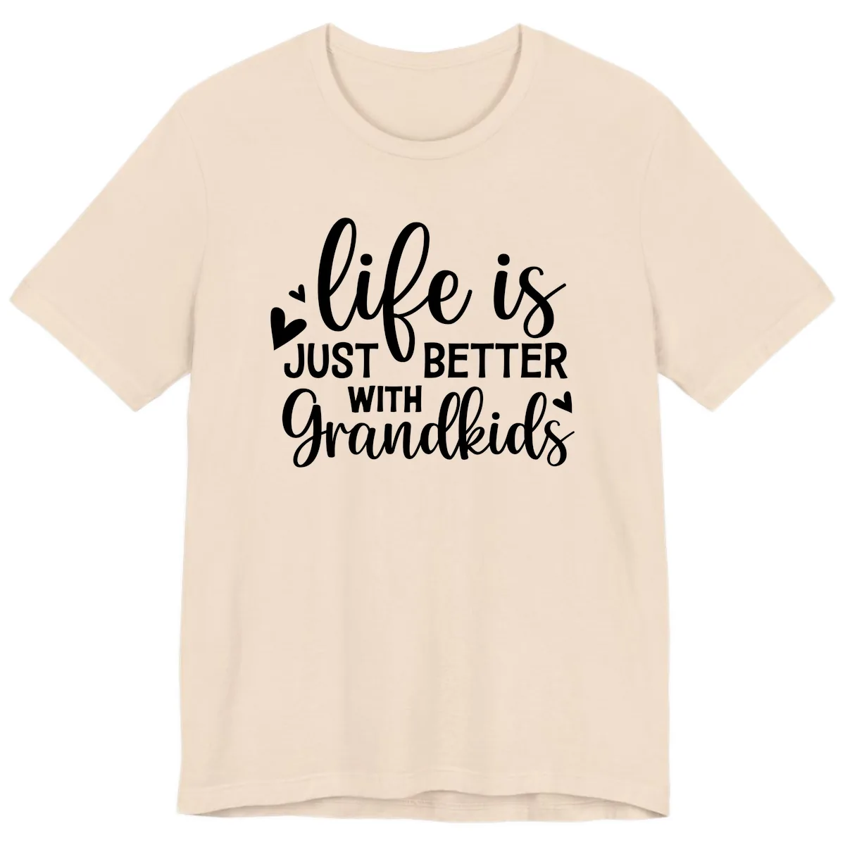 Life Is Just Better With Grandkids Premium T-Shirt in Soft Cream