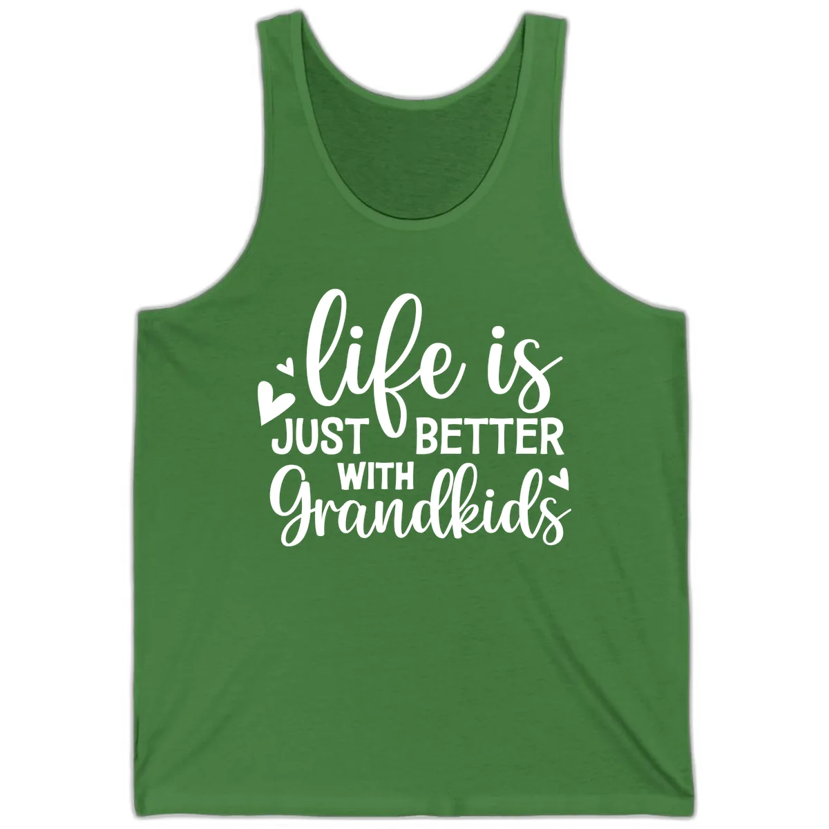Life Is Just Better With Grandkids Tank in Leaf