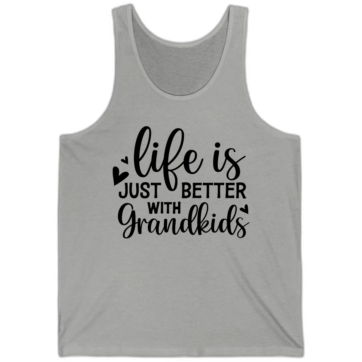 Life Is Just Better With Grandkids Tank in Athletic Heather